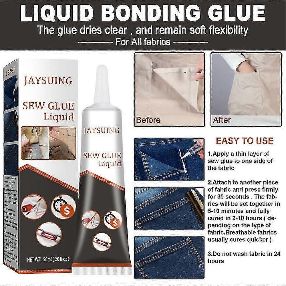 Jaysuing Sewing Glue Fabric Glue Clothes Sofa Car Mats Glue Fabric Sewing Glue