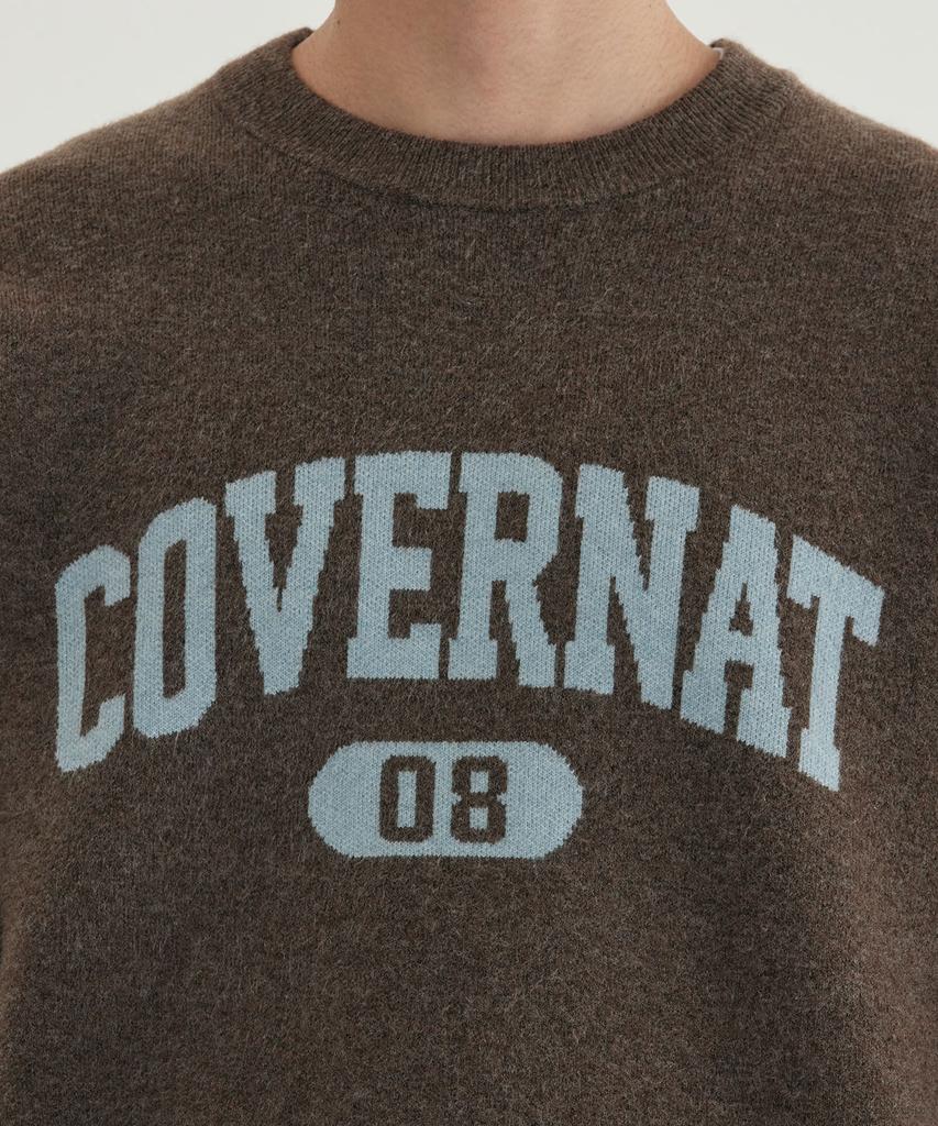 COVERNAT Center Arch Logo Knit Charcoal