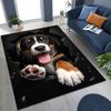 3D Illusion Breaking Wall Dog Puppy Cute Rug for Bedroom Living Room Sofa Home Doormat Decor,Large Kids Play Non-slip Floor Mat