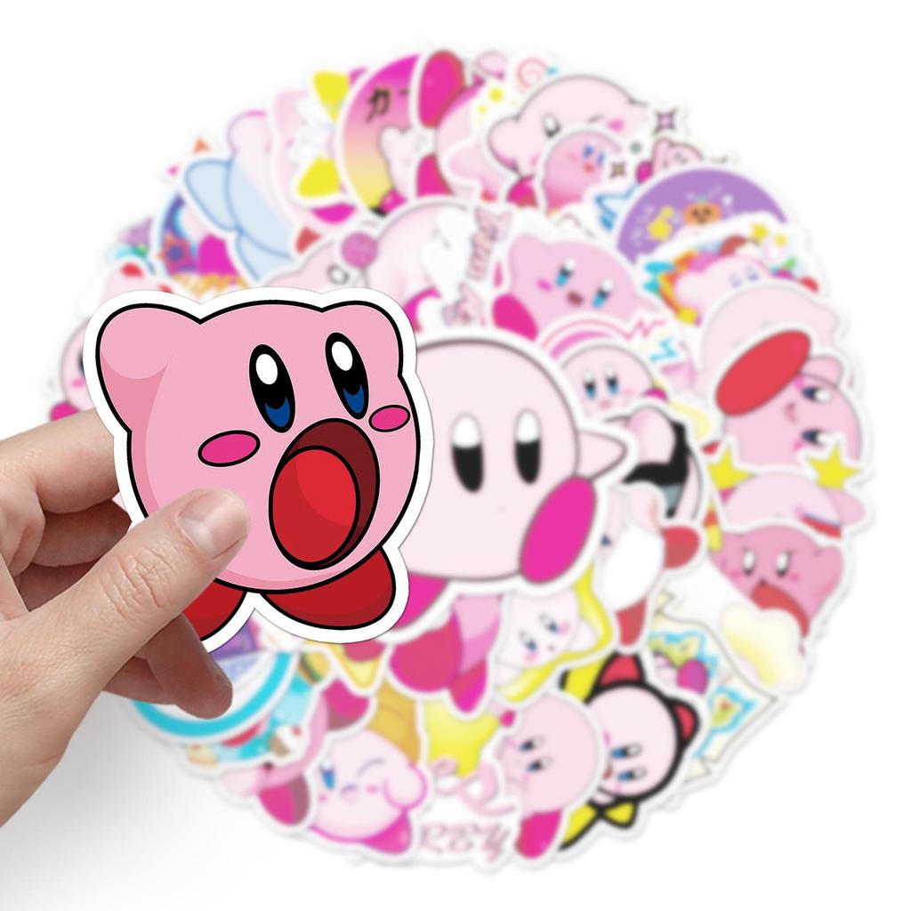 - 50 аниме-стикеров Kirby Star Graffiti для самостоятельного декорирования скейтборда или багажа