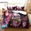 Anime Asada Shino Sword Art Online Bedding Set Duvet Cover Bed Set Quilt Cover Pillowcase Comforter King Queen Size Boys Adult