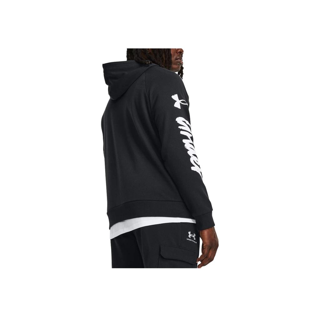 Under Armour Толстовка с капюшоном и принтом логотипа Alphabet Мужские топы Черный 1379760-001