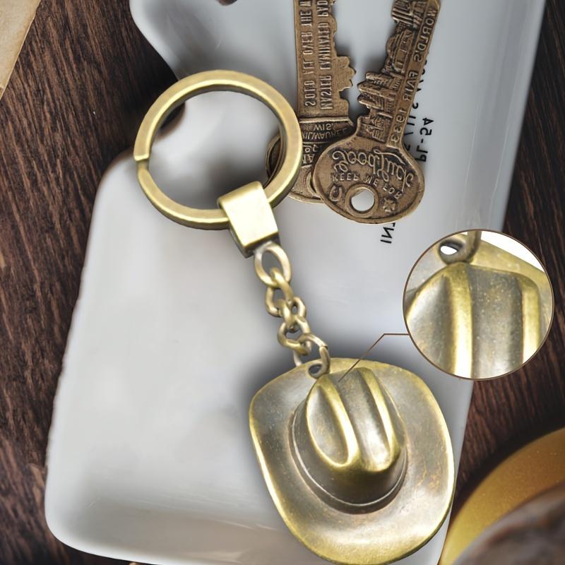 1pc Fashionable Cowboy Hat Keychain, Durable Keyring Accessory, Creative Gift for Men and Women, Gift Item | Fashion Accessory | Durable Keychain