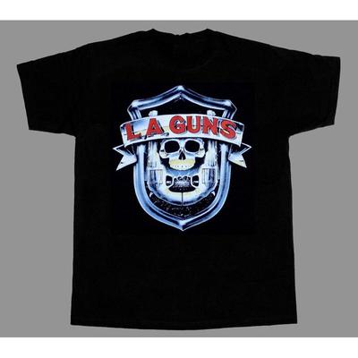 Музыкальная группа L A Guns Хлопковая черная футболка полного размера