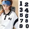 10Pcs/Pack 0-9 Clothing Sew Badge Black Number DIY Clothes Jersey Shoes Ironing Decorate Embroidered Patches Hat