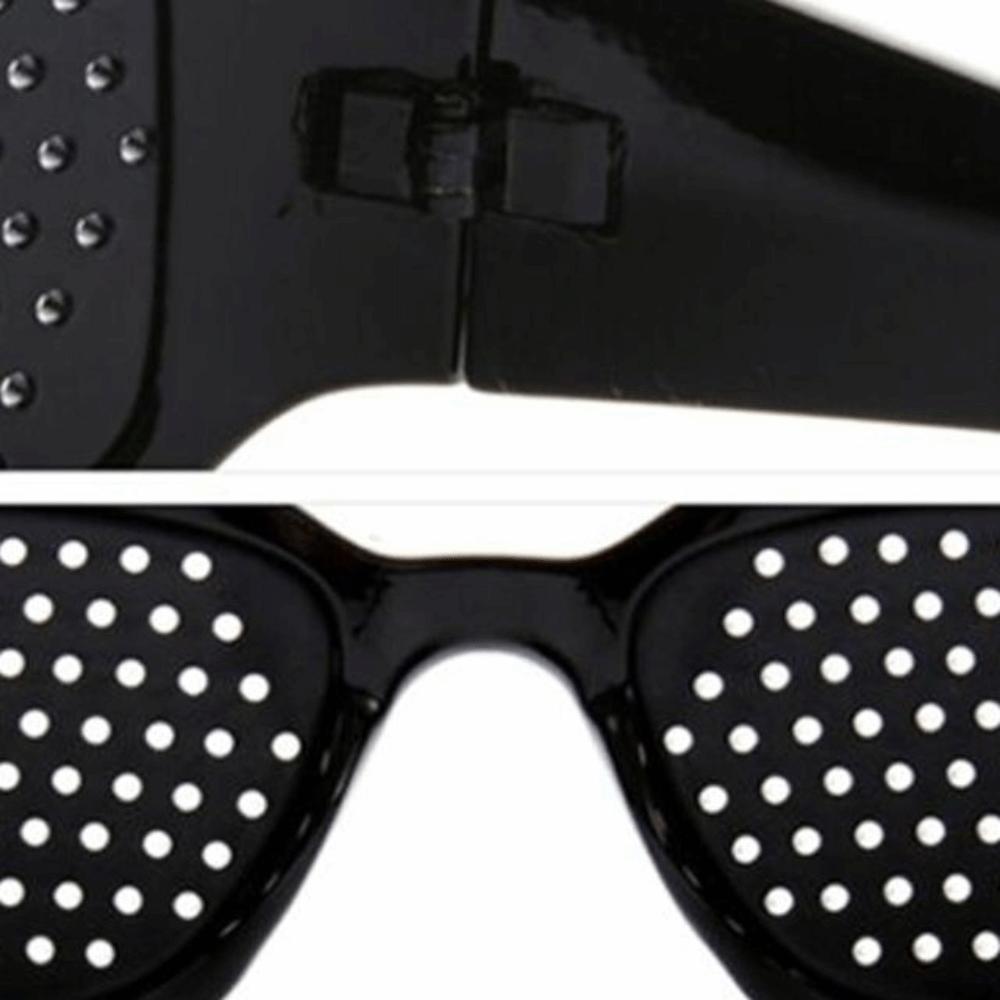 Plastic Pin Hole Sunglasses Black Eye Exercise Eyesight Improve Pinhole Glasses Vision Care