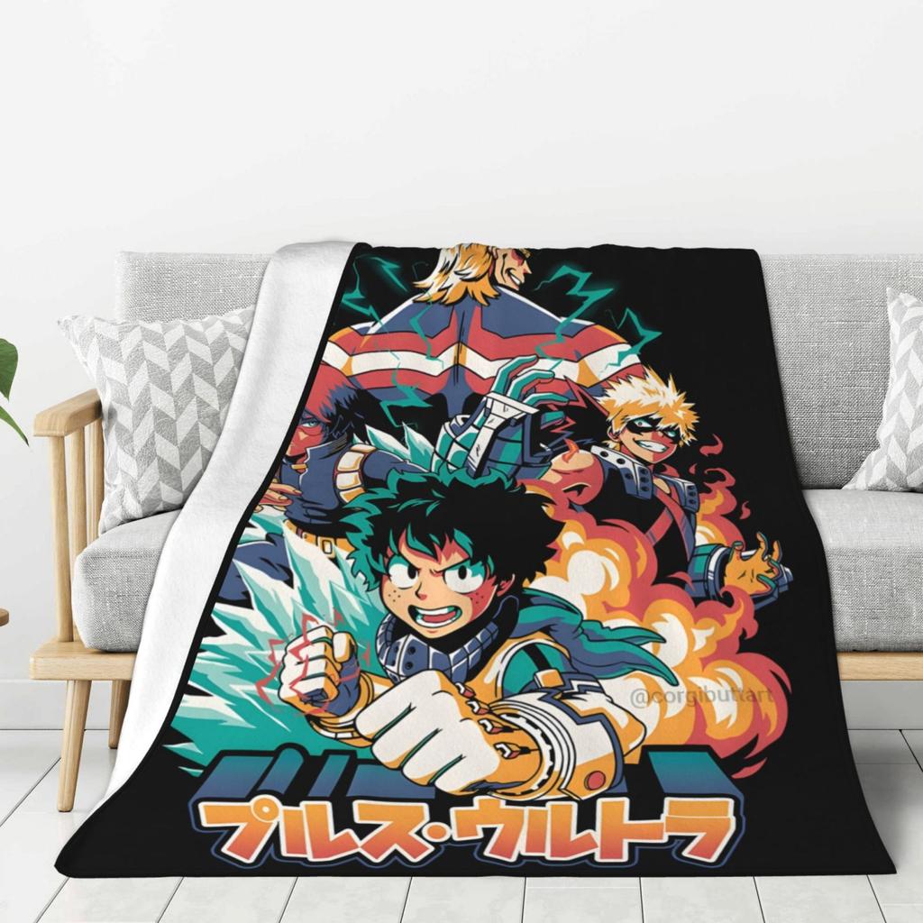 Моя геройская академия Мультяшный плед Теплые флисовые одеяла Мягкое и удобное одеяло Домашнее дорожное одеяло Подарок на день рождения