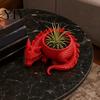 Dragon-shaped Flower Pot 3D Printed Pot, Fairy Tale Style Dragon-Shaped Planter Dragon Scale Texture with Breathable Design, Small Plant Container for