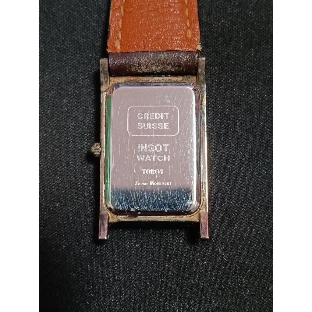 Used CREDIT SUISSE Platinum 999.5 Ingot Watch TOROY
