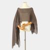 Sheer Transparent Chiffon Cape Shawl Loose Fit Chiffon Shrug New Cover Up  For Women Ladies