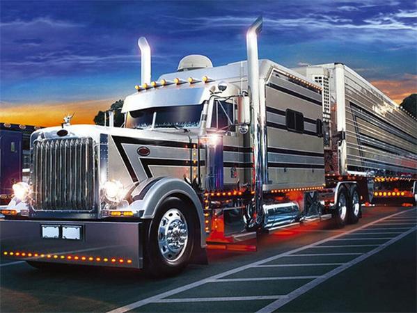 Полный квадратный круглый алмазный рисунок мозаика грузовик домашний декор вышивка крестом набор автомобиль пейзаж настенное искусство