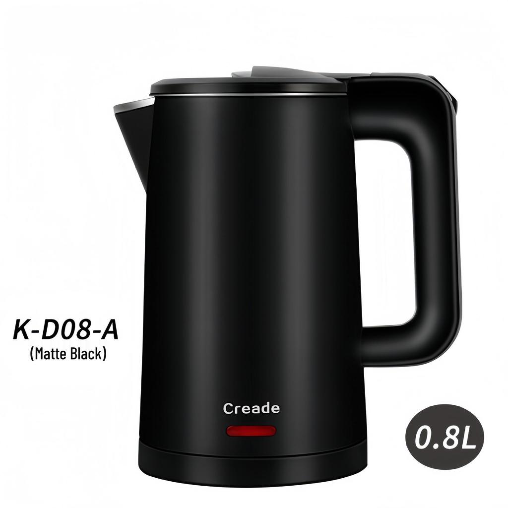 Электрический чайник Creade 0,8 л из нержавеющей стали с функцией быстрого кипячения для B&B