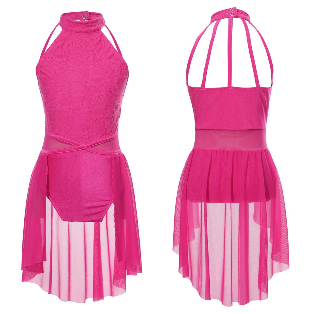 Детское танцевальное платье без рукавов для девочек, модные лирические платья для современного танца, одежда для балерины, балета, сценического выступления