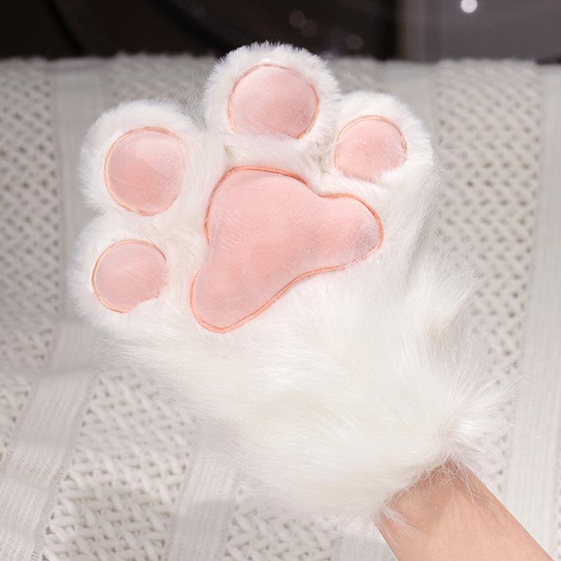 Fursuit Paw Gloves Boots Giant Wearable Wing Accessories Plush Toys Furry Cosplay Cat Bear Shoes Cute Fluffy Animal Manga Party