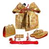Kimono 7 Years Old Girl Gold Brocade Knot Obi and Box Seco Pair Set DPS105 Shichi-Go-San (Large) [Gold]