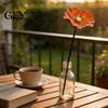 Easy Use Garden Bird Bath 4Pcs Resin Flower Pollinators Cups, Stake Bee Watering Station, Outdoor Pollinator Feeder Small Bath, Yard Art Decor