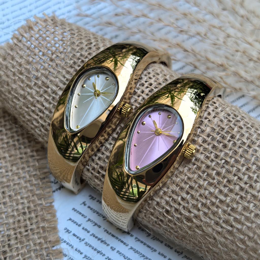 Кварцевые часы Мужские Женские Капля Воды Винтаж Y2k Специальное Лезвие Креативный Дизайн Лезвия Высококачественная Сталь Уникальный Браслет Мужские Часы