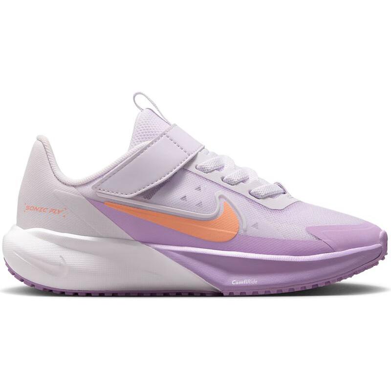Nike SONIC FLY Удобные Низкие Беговые Кроссовки Розово-Фиолетовые Детские Возраст 3 7 Лет FZ0016-500