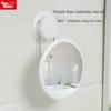 Bathroom Makeup Mirror Toilet HD Makeup Mirror Free Punch 360 Degree Rotating Folding LED Makeup Mirror
