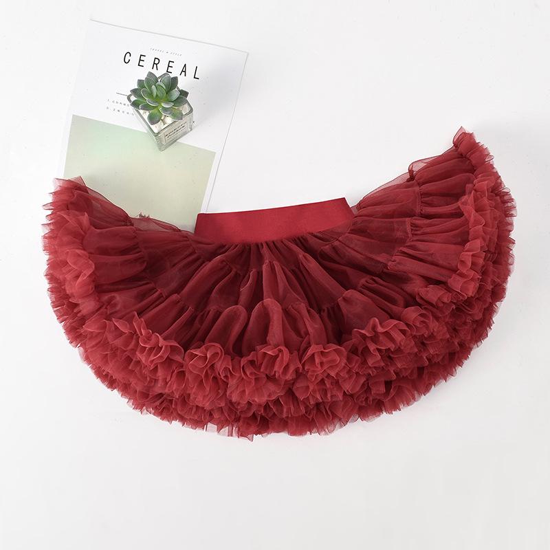 Пышная юбка-пачка для девочек темно-зеленого фруктового цвета с рисунком кролика