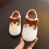 Children's Flats Butterfly-knot Princess Party Performance Shoes Big Student Girl Shoes for Kids Soft Sole Leather Flats