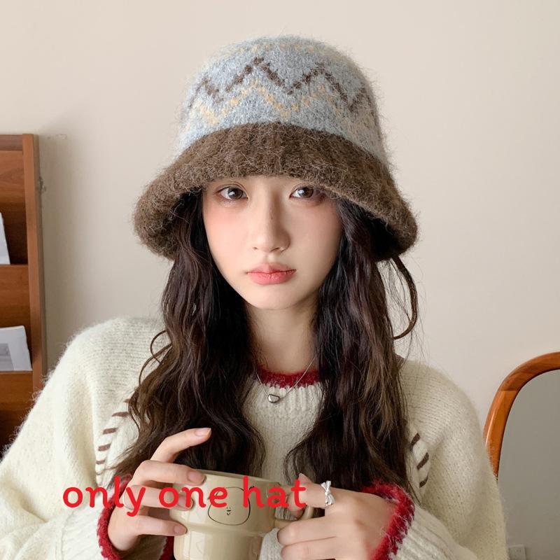 Winter Knit Bucket Hat For Women With Windproof Warmth And Casual Style