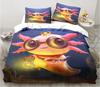Cute Kawaii Axolotl Art Christmas Navidad Gift King Twin Double Child Customized Bedding Set Duvet Cover with Pillowcase 3 Piece