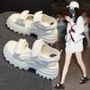 Women's Platform Sports Sandals Summer New Leisure Platform Soft Bottom Wild Height Increasing Velcro Daddy Sandals