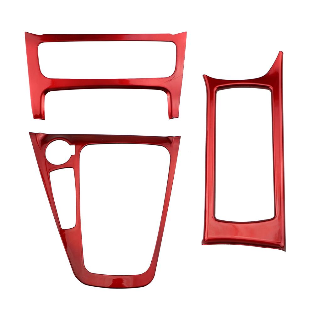 3Pcs Car Gear Shift Panel Cover for Ford Focus 3 MK3 2015 - 2018 AC Button Control Panel Trim Water Cup Sticker