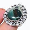 Natural Bloodstone Gemstone 925 Sterling Silver Jewelry Ring Size 8 B4T15