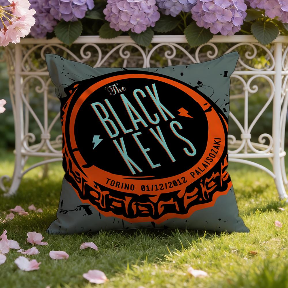 Подушка с принтом группы The Black Keys Чехол для подушки для дома и автомобиля: Двусторонняя конструкция для максимального комфорта