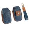 [PIMOHI] Subaru Key Case, Genuine Leather, Crosstrek Forester Key Cover, Revogue Impreza Leather Key Case, Key Holder, Lightweight, Blue