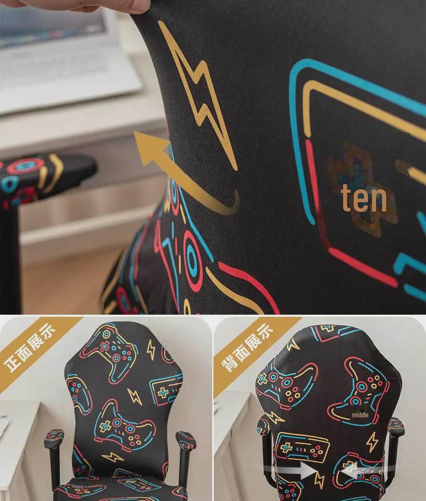 Чехол для игрового кресла Silver Fox Velvet: Пылезащищенный, эластичный, идеально подходит для офисных кресел или кресел интернет-кафе.