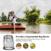 Mosquito Head Net Mesh For Outdoors,Net For Head Hiking,Hats With Netting For Men Women,Black Fly Head Net Midge No See Um Gnat For Adults