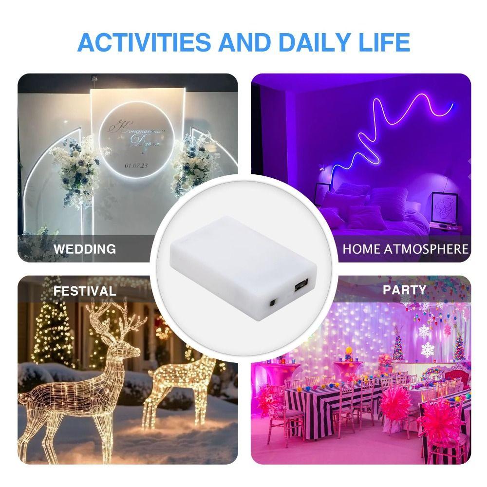 5V Output Power Supply AA Battery LED Lights Adapter NEW USB Battery Pack Party Decorations