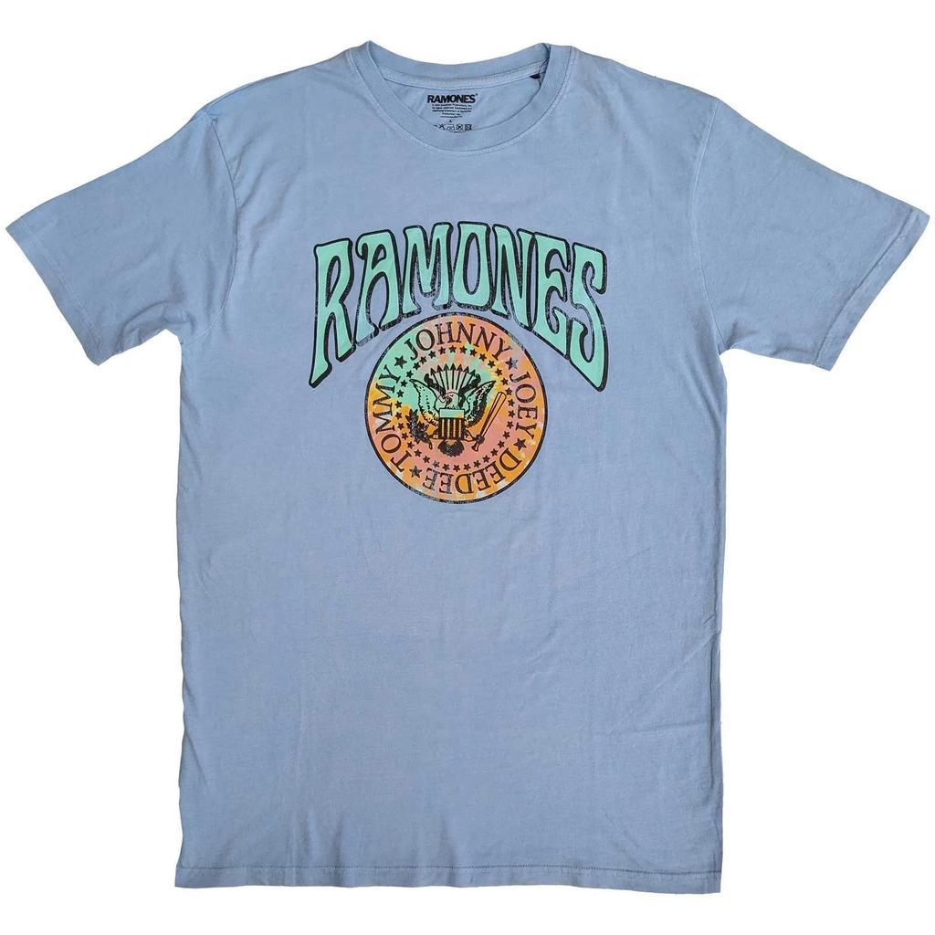 Ramones Crest Psych Official Mens Unisex T-Shirt