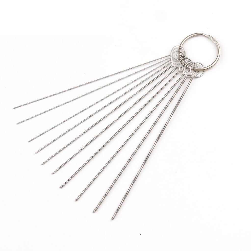LQHZC Nozzle Cleaning Needle Set Motorcycle Carburetor Cleaning Needle Wire