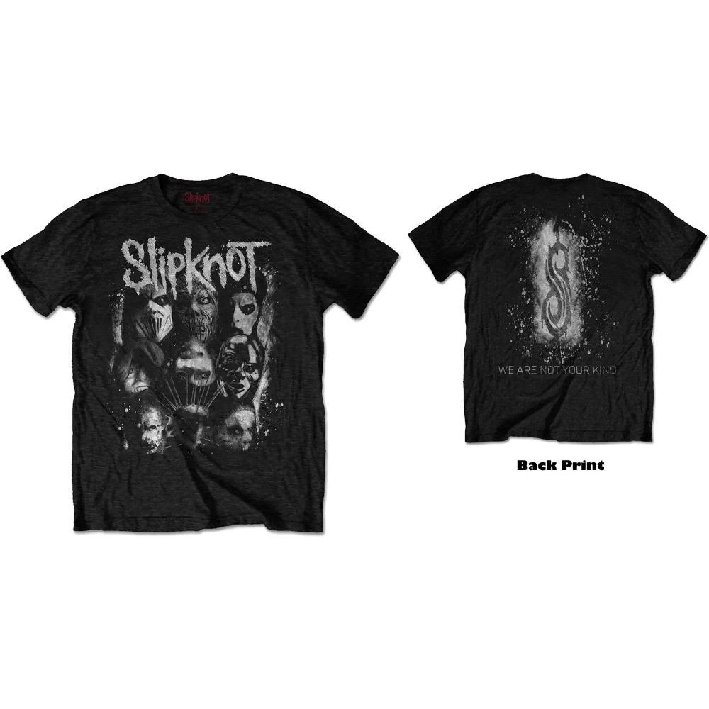 Классическая футболка Slipknot с масками участников группы, Унисекс, Уличная одежда для фанатов Nu-Metal, Повседневная футболка с коротким рукавом, 100% хлопок