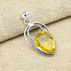 Citrine Gemstone 925 Sterling Silver Handmade Wedding Pendant Jewelry на День Благодарения