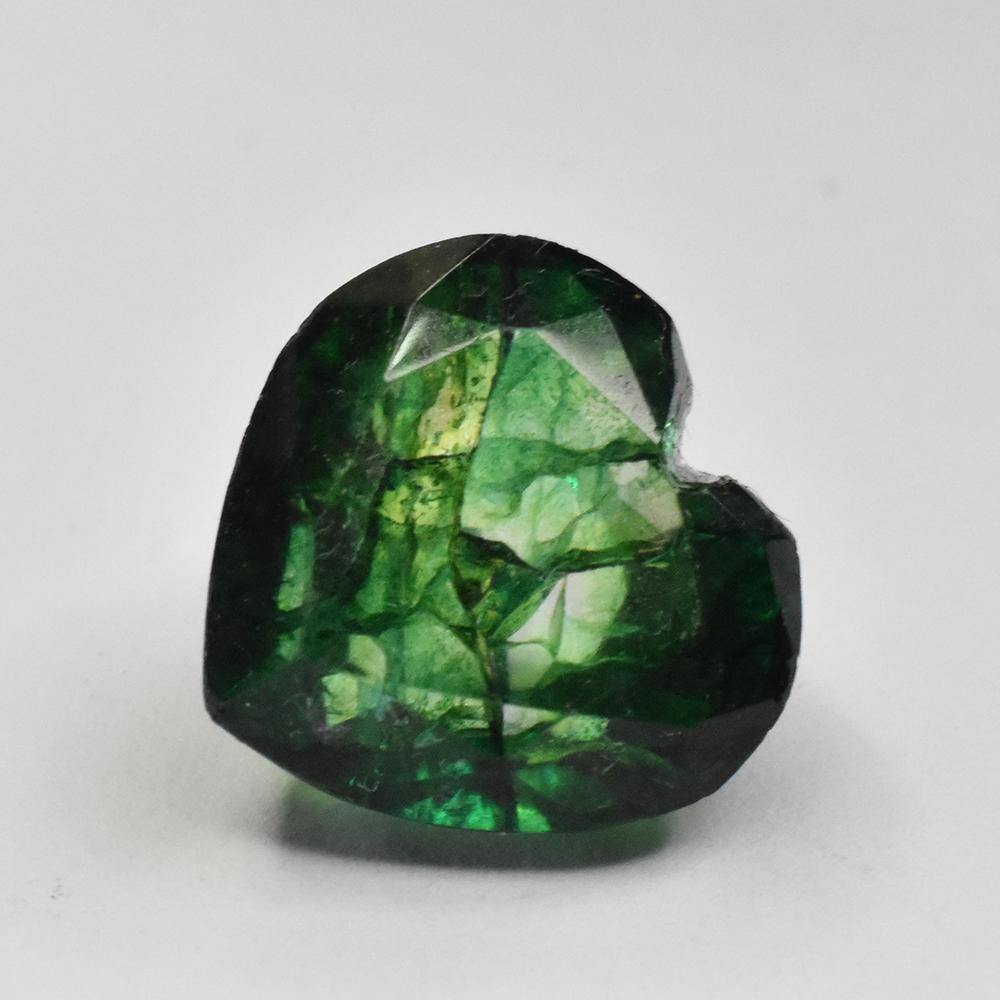 Natural Green Emerald Loose Gemstone 6.45 ct Heart Shape for Gifts for Jewelry Making and Crafts
