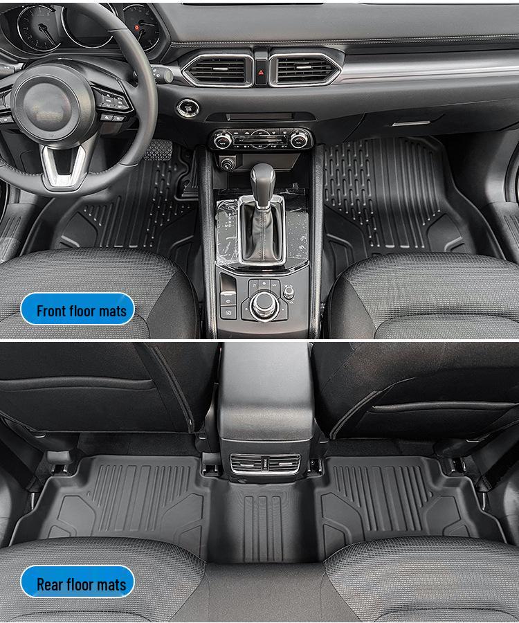 Коврики в салон и в багажник Mazda CX-5 (2017-2024), Индивидуальный дизайн из ТПЭ