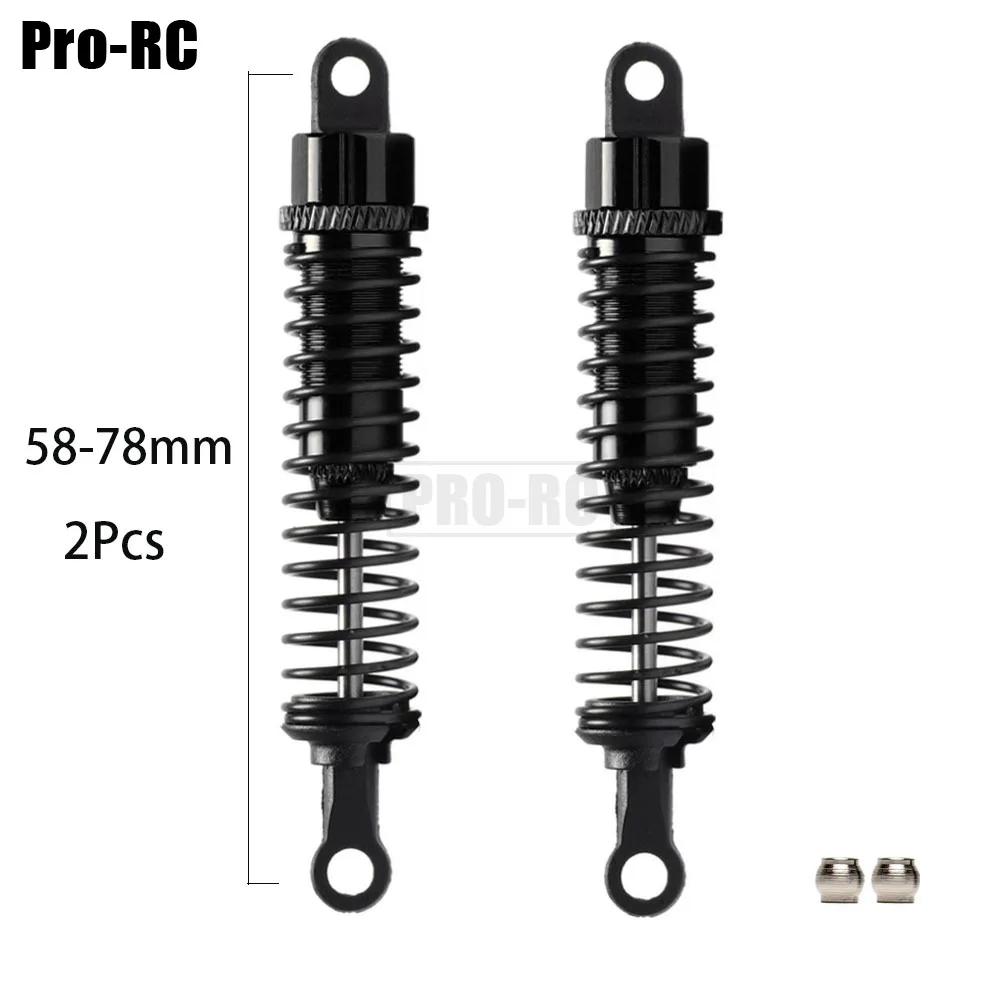 Alu Alloy Front 50-62mm & Rear 58-78mm Oil Shock Absorber 2Pcs or 4Pcs For RC Car 1:16 1:18 HSP Huanqi HPI HITOMO