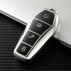 4 кнопки ТПУ чехол для ключа автомобиля для BYD Atto 3 Han EV Dolphin Пульт дистанционного управления Защитная крышка Автоаксессуары