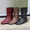 Women's Flat-bottomed Short Boots Autumn and Winter New Comfortable Large-size Casual Short Boots