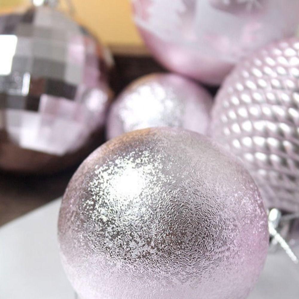 100Pcs Christmas Balls Plastic Ornaments, 3/4/6cm Multi Color Hanging Decor, Waterproof Painted Xmas Tree Decoration Set