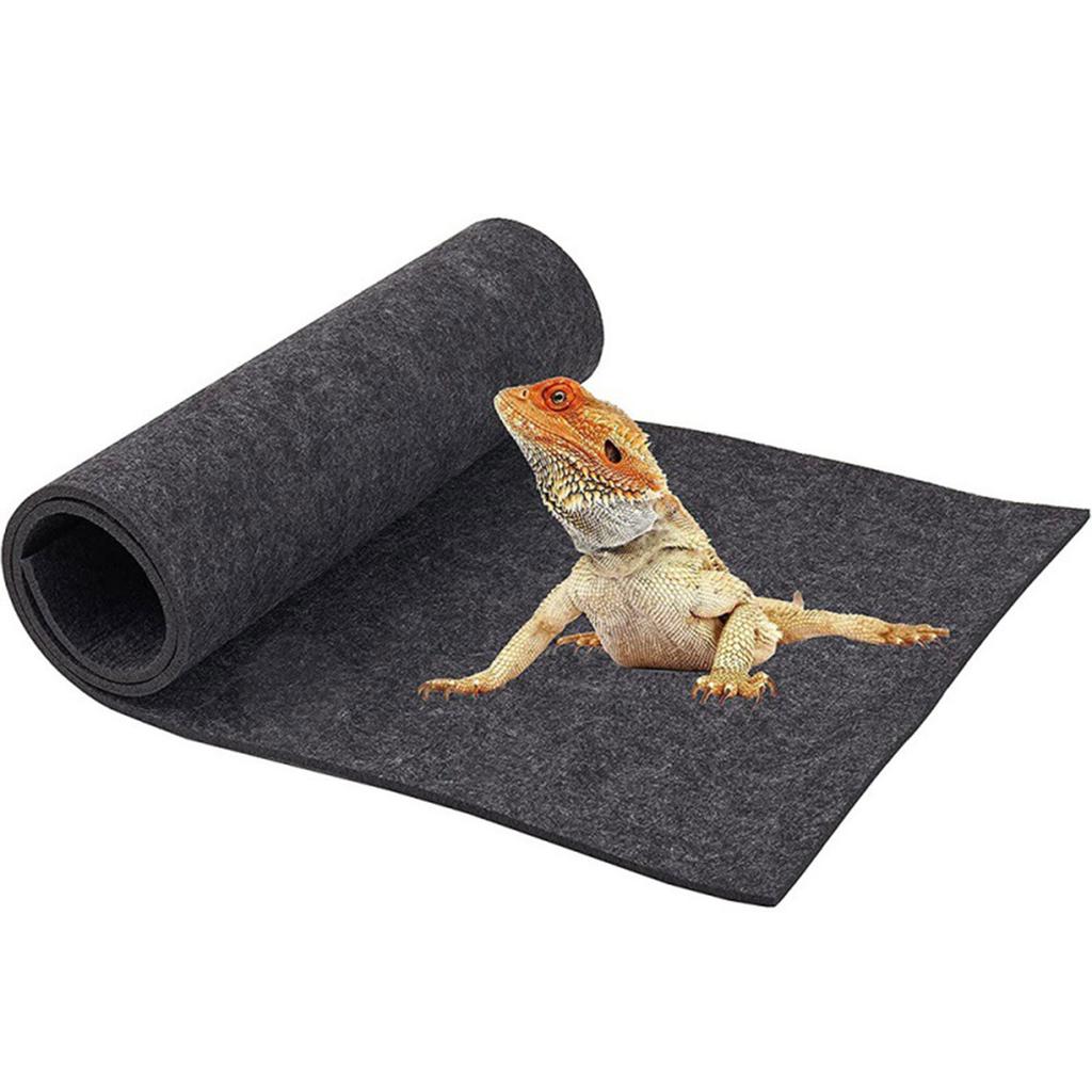 Reptiles Carpet Bearded Dragon Felt Mat for Chameleons Iguanas Lizards Bedding Pet Cage Mat Supplies Substrate