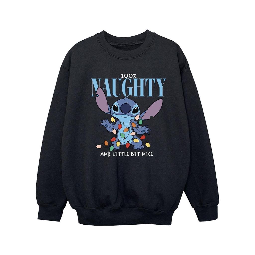 Disney Girls Lilo & Stitch Naughty & Nice Sweatshirt