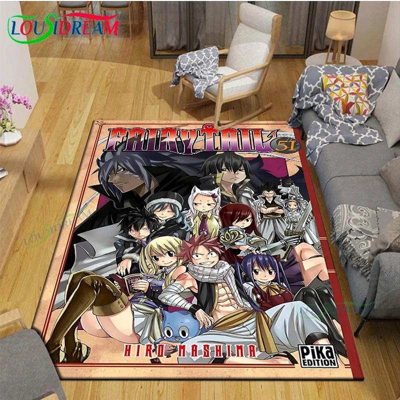 Модный Популярный Мультяшный Ковер с Принтом Хвост Феи A-Fairy Tail для Гостиной Противоскользящий Коврик Коврики для Детской Комнаты Коврик для Йоги Декор Подарок