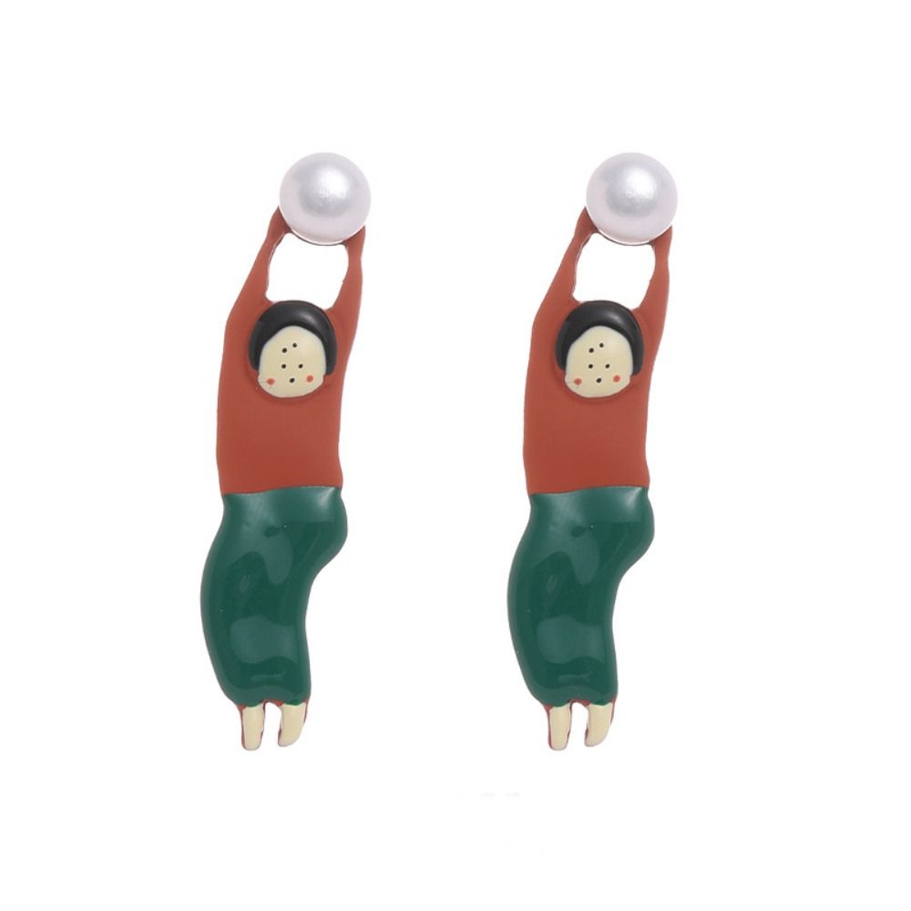 Dangle Earring Enamel Stud Earrings Y2k Cute Earring Simple Cartoon Girls Earrings Vacation