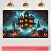 One 2D flat holiday decoration banner a large 71x43-inch Halloween background curtain for Halloween decorationzyc